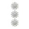 Kurt Adler 9" Winter Light White Glitter Snowflakes Pendant Christmas Ornament